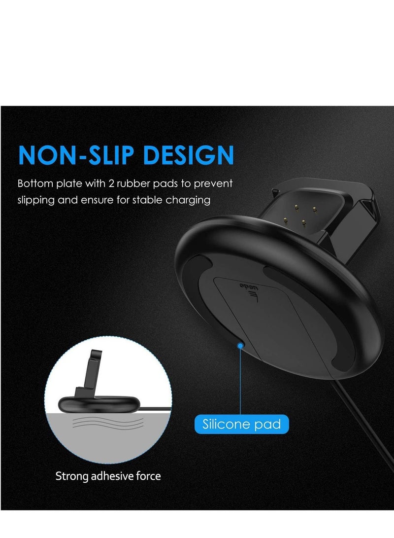 Charger Compatible with Fitbit Sense/Fitbit Versa 3 Charging Dock, Anti-Slip Replacement Cable Stand Station 100cm Cord Accessories Cradle Base Holder for Sense/Versa Smartwatch