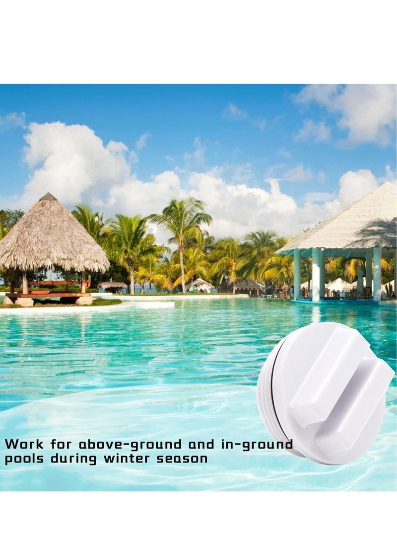 Threaded Winter Pool Plug Caps ,5pcs Swimming Spa Return Line Winterizing Plugs Filter Drain Plug,Pool with O-ring Cover Pipe