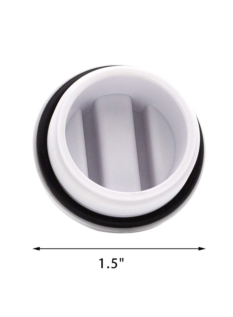 Threaded Winter Pool Plug Caps ,5pcs Swimming Spa Return Line Winterizing Plugs Filter Drain Plug,Pool with O-ring Cover Pipe