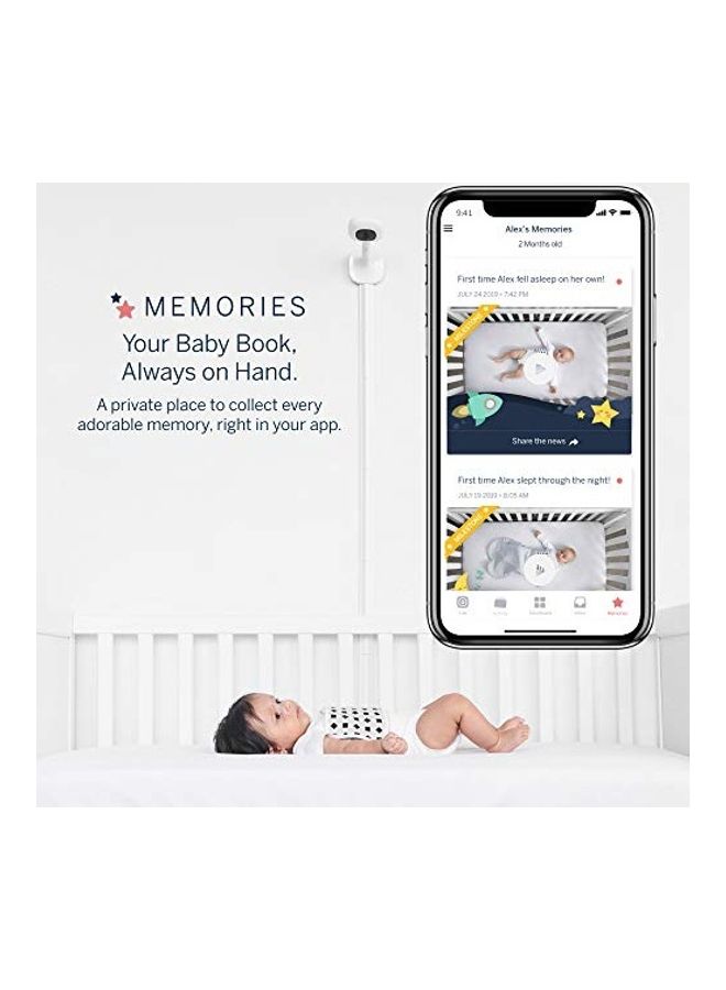 Pro Smart Baby Monitor With Wall Mount