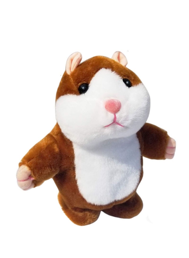 Version Talking Hamster Mouse Toy, Repeats What You Say and Can Walk, Electronic Pet Plush Buddy for Kids Gift Party