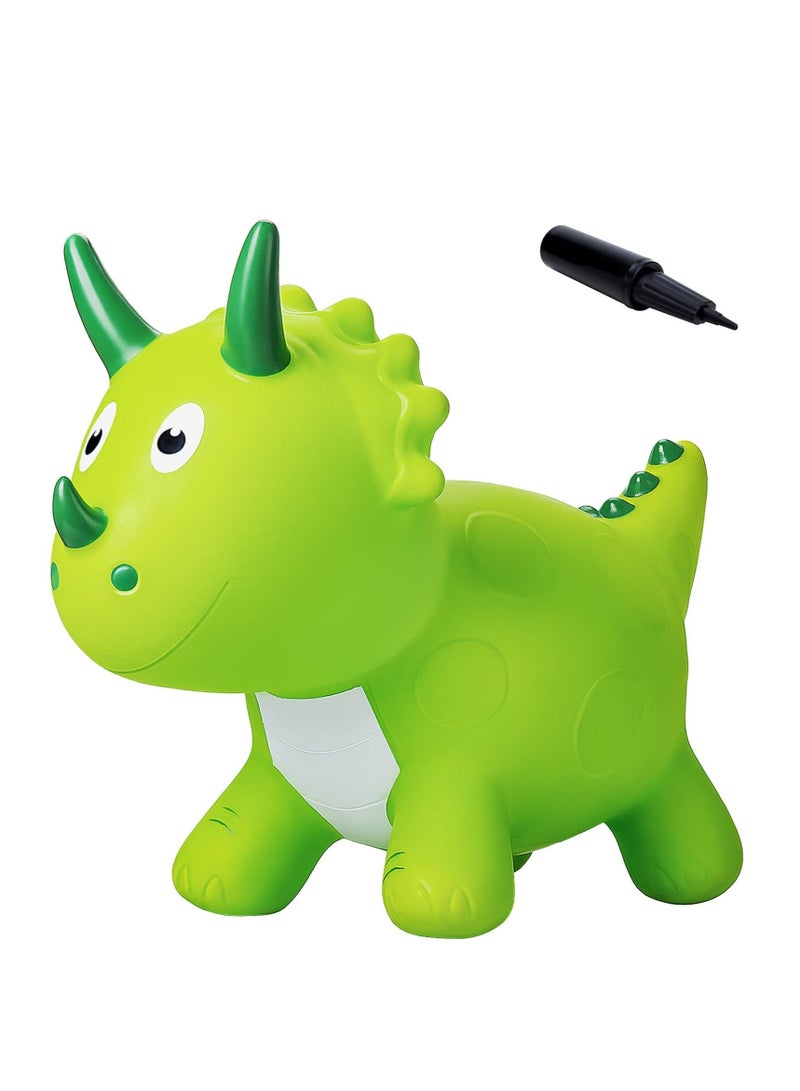 Bouncy Horse for Toddler, Animal Hopper, Bouncing Dinosaur, Inflatable Toy,Inflatable Jumping Horse, Ride on Hopping Toy Kids with Pump