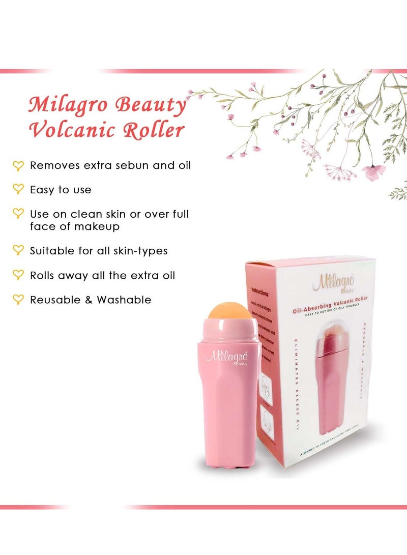 Milagro Beauty Face Roller Reusable Facial Skincare Pink