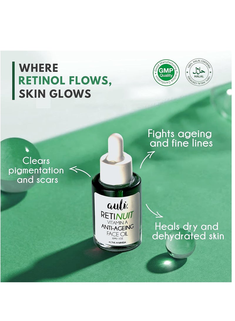 Auli Retinuit 0.3% Retinol Face Oil 30ML