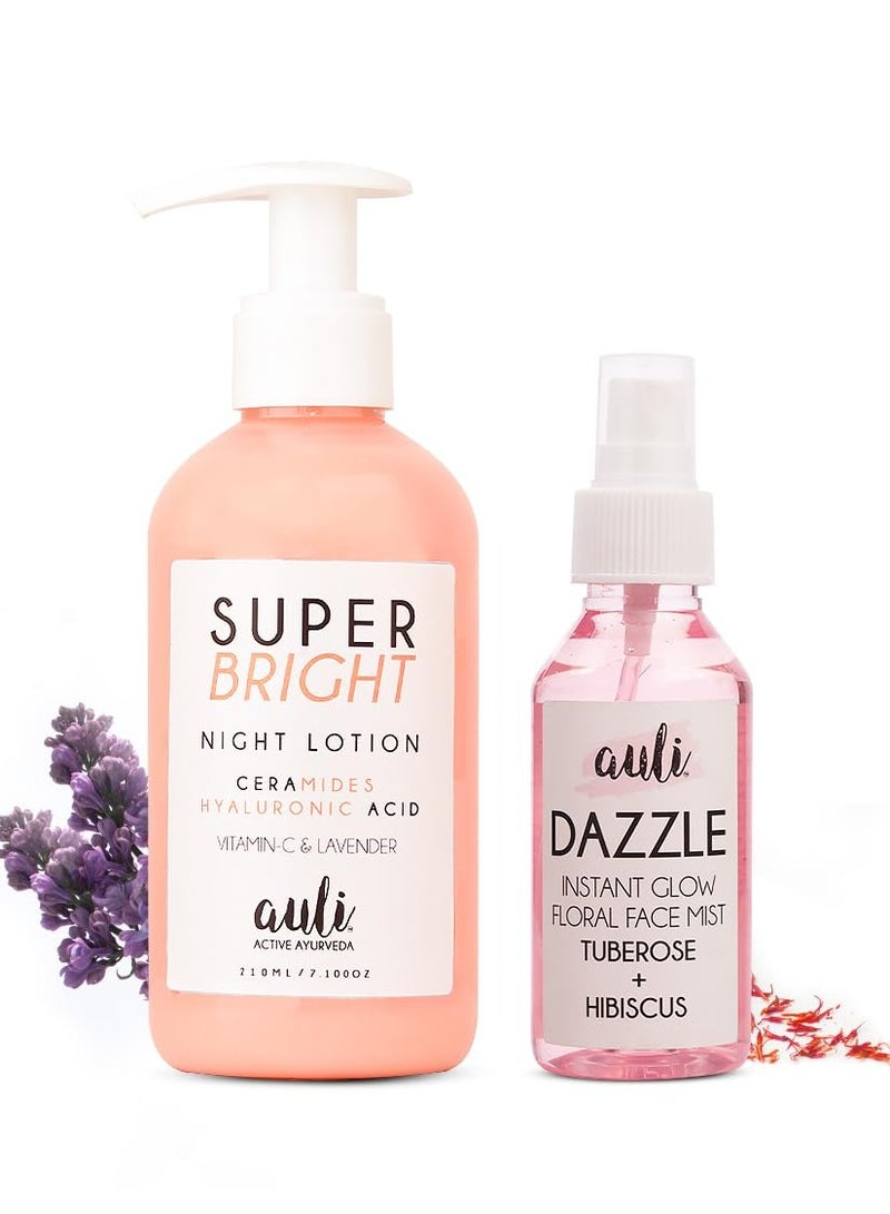 Auli Refreshing Combo Night Lotion and Toner Pack of 2