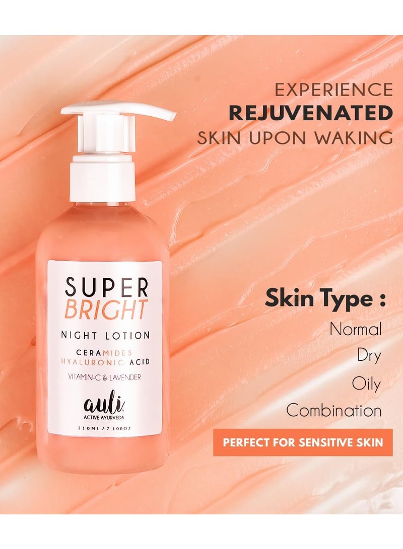 Auli Vitamin C and Ceramides Night Lotion for All Skin Types 210GM