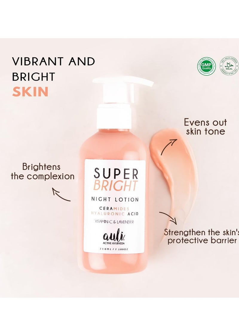 Auli Vitamin C and Ceramides Night Lotion for All Skin Types 210GM