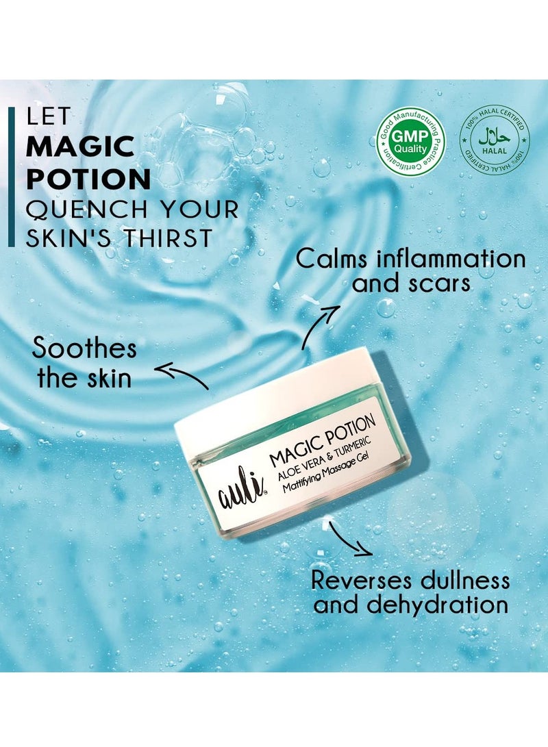 Auli Magic Potion Aloevera Gel For Glowing Skin Pack Of 3 120GM