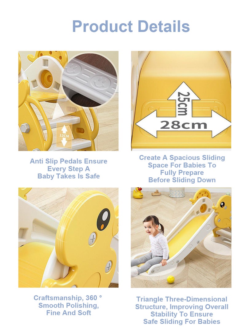 Children's Freestanding Slide Children's Climbing Entertainment Toy Set Easy To Assemble Storable Suitable For Toddlers Indoors And Outdoors