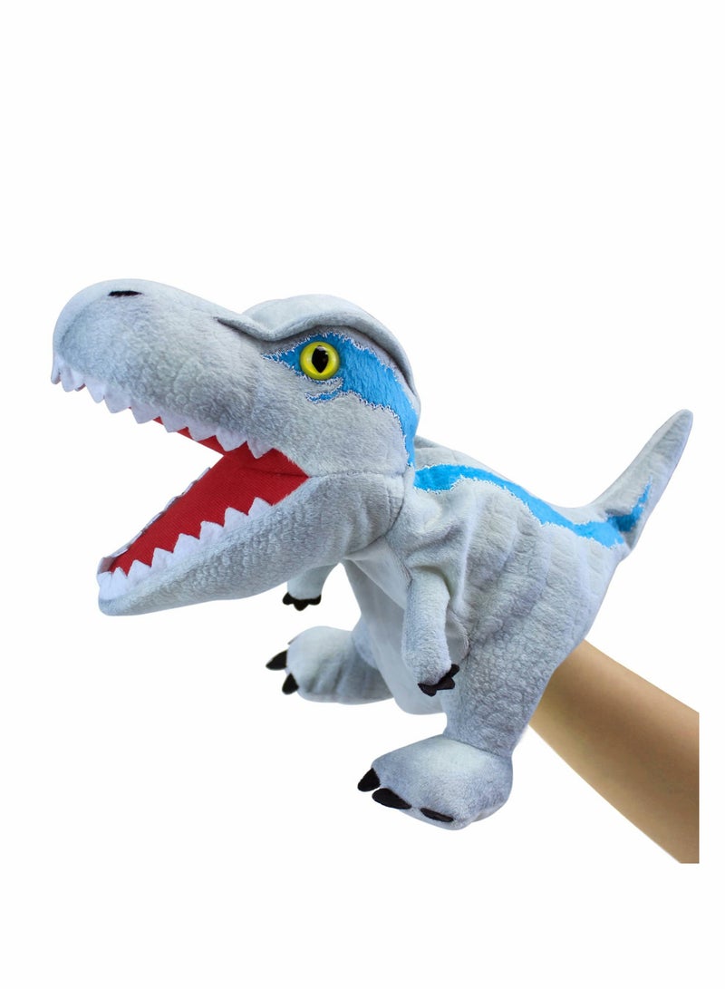 Dinosaur Hand Puppets, Velociraptor Jurassic World Stuffed Animal Cute Soft Plush Toy, Open Movable Mouth Finger Gift, Birthday Gifts for Kids, Creative Role Play