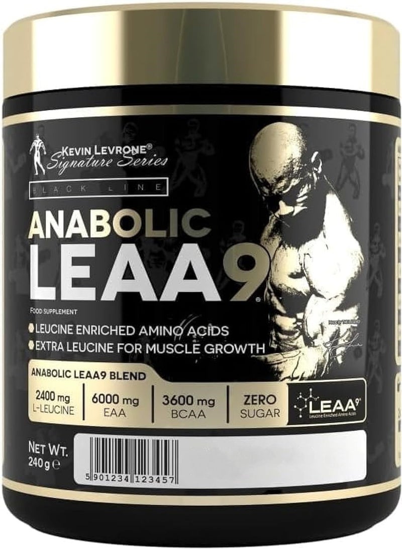 Kevin Levrone Anabolic LEAA9 Leucine Enriched Amino Acid Italian Blood Orange, 240g, 30 Servings