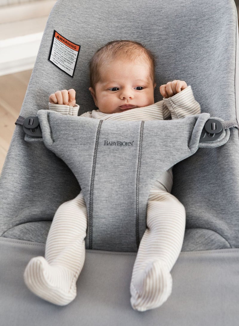 Baby Bouncer Bliss 3D Jersey Light Grey