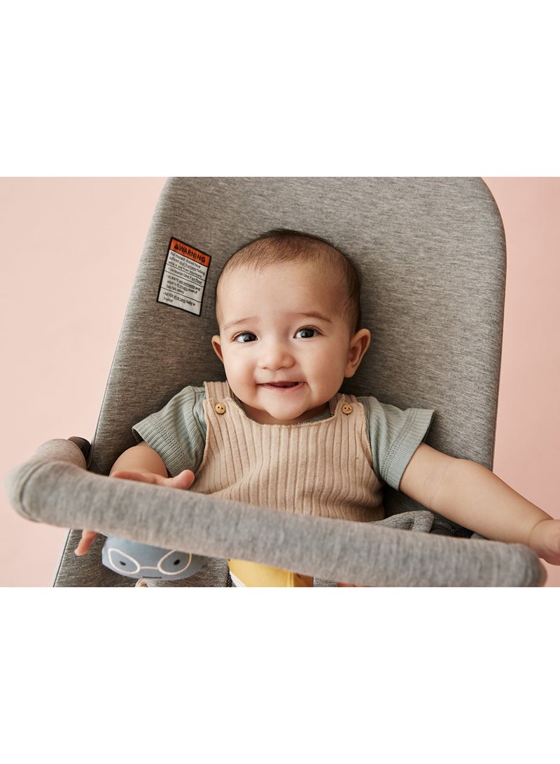 Baby Bouncer Bliss 3D Jersey Light Grey