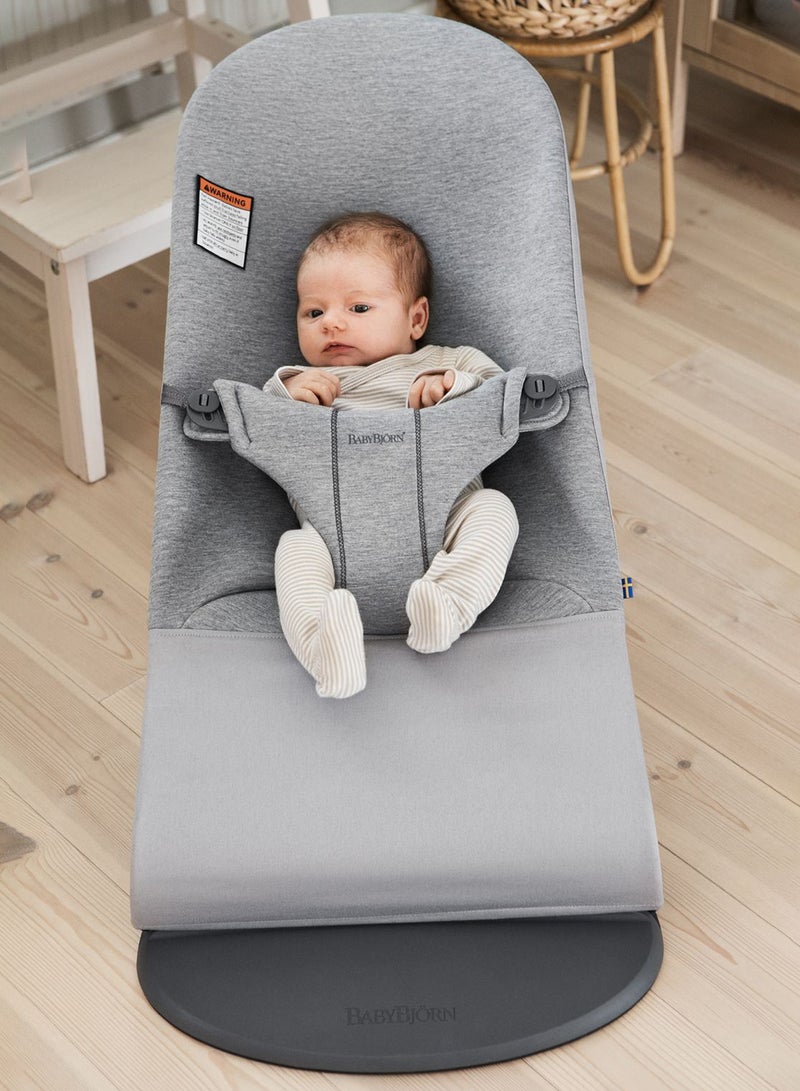 Baby Bouncer Bliss 3D Jersey Light Grey