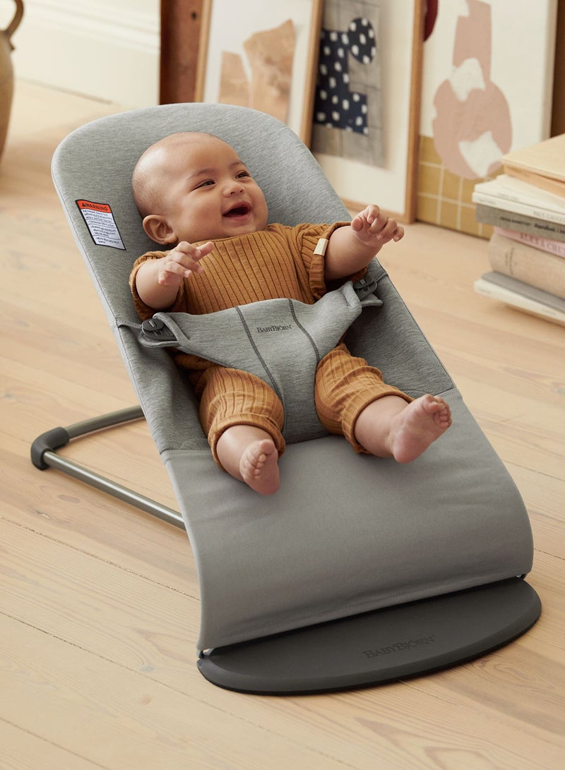 Baby Bouncer Bliss 3D Jersey Light Grey