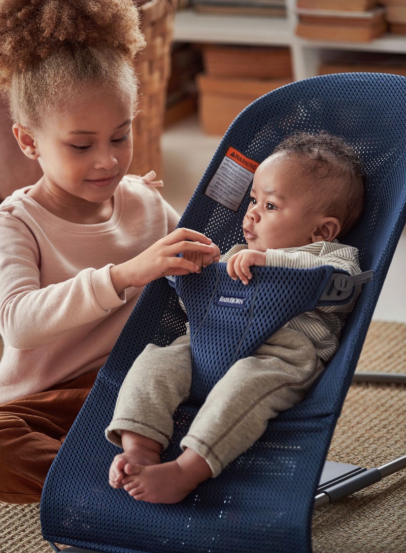 Baby Bouncer Bliss Mesh Navy Blue