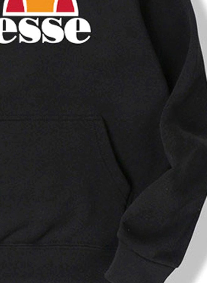 Ellesse Printed Hoodie Black/White