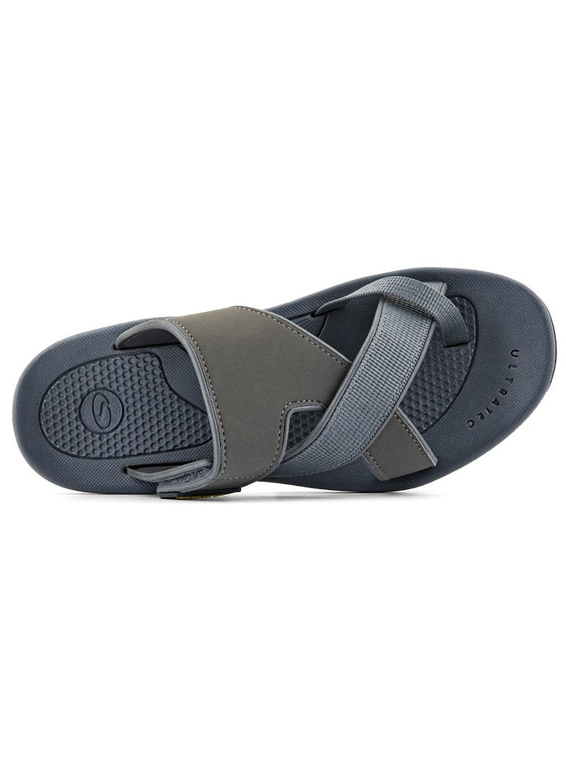 Slippers for men | Men's Casual Slipper with Traditional Look | SS-1921 Grey