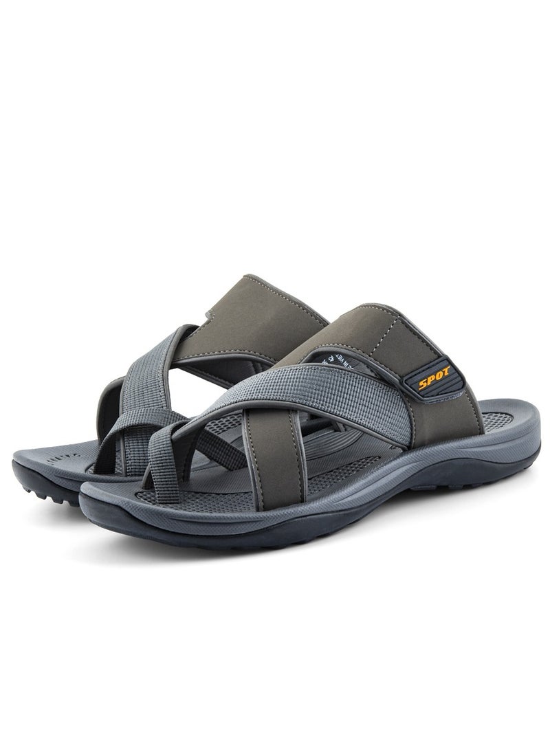 Slippers for men | Men's Casual Slipper with Traditional Look | SS-1921 Grey