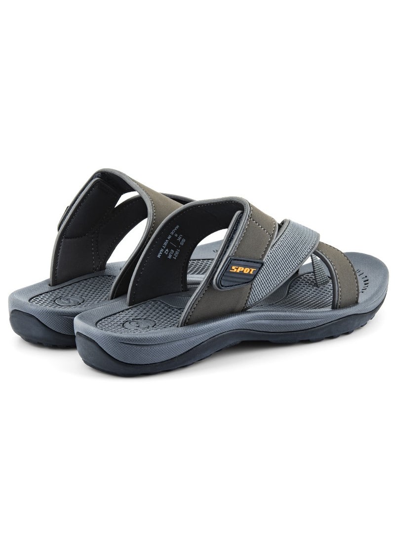 Slippers for men | Men's Casual Slipper with Traditional Look | SS-1921 Grey