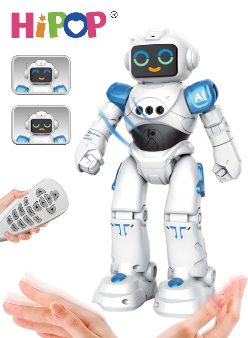 Expressive RC Robot with Gesture Sensing,Programmable,Singing And Dancing,Children's Educational Interactive Robot Electric Toy As Kids Gift
