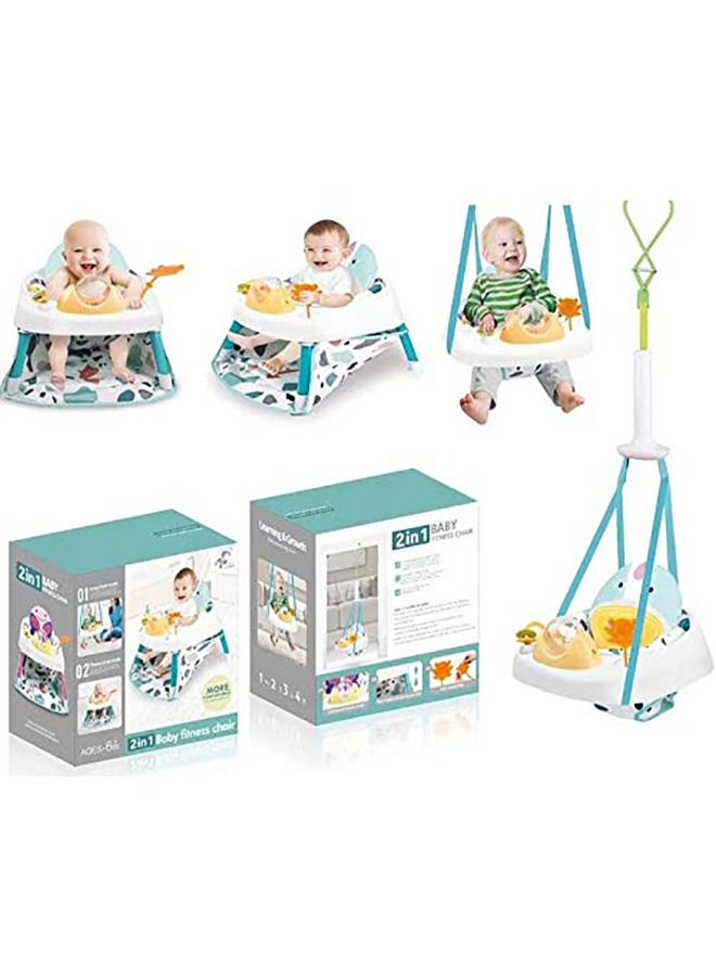 Baby Swing and Jump Bouncer | Infant Jumper Seat | 2-in-1 Baby Activity Jumper and Feeding Chair | Portable Baby Bouncer and Swing