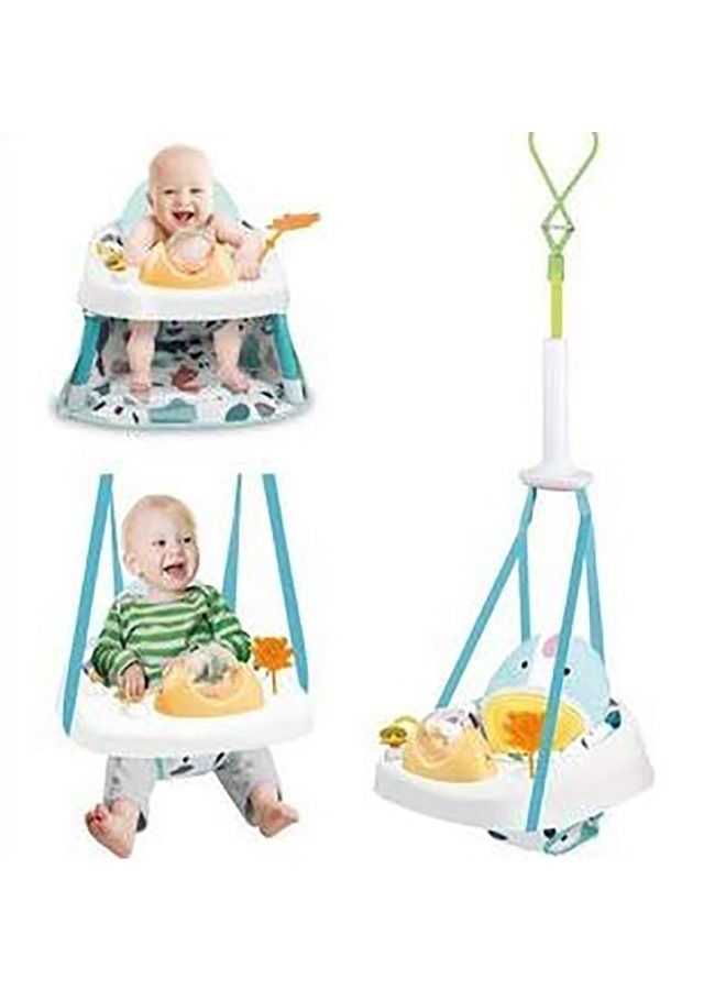 Baby Swing and Jump Bouncer | Infant Jumper Seat | 2-in-1 Baby Activity Jumper and Feeding Chair | Portable Baby Bouncer and Swing