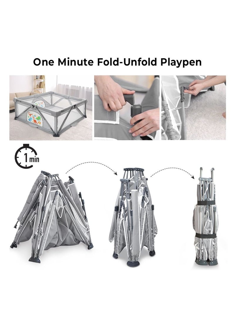 One-Minute Fold-Unfold Playpen