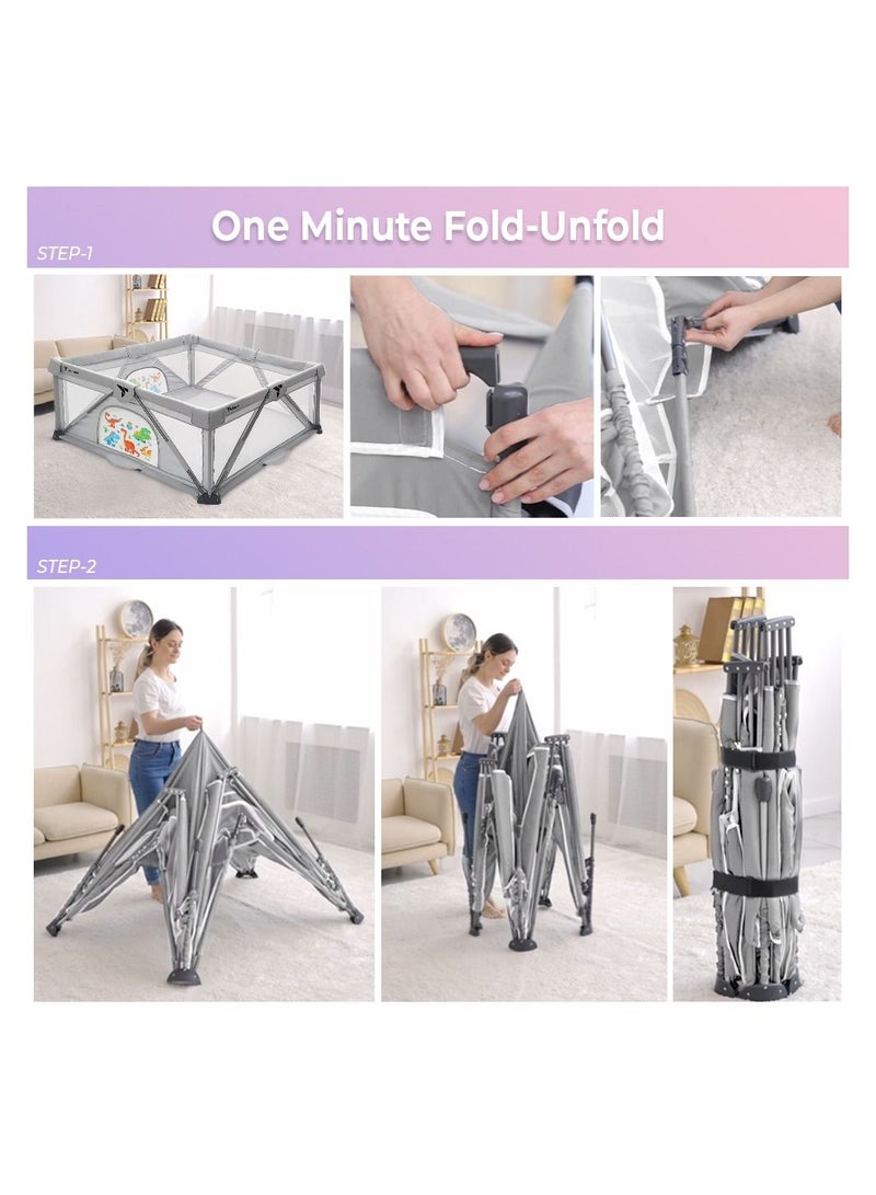 One-Minute Fold-Unfold Playpen