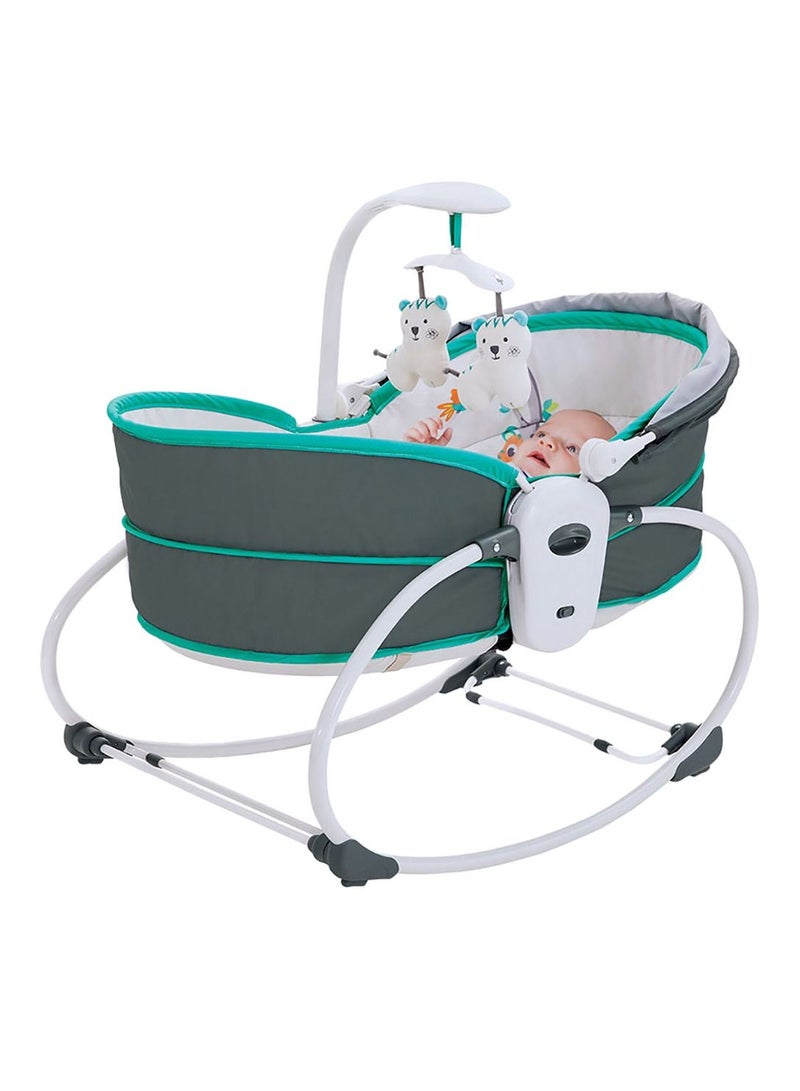 5 in 1 Musical Melodies with Soothing Vibration Rocker and Bassinet Napper Travel Bassinet Rocking Sleeper Bouncer