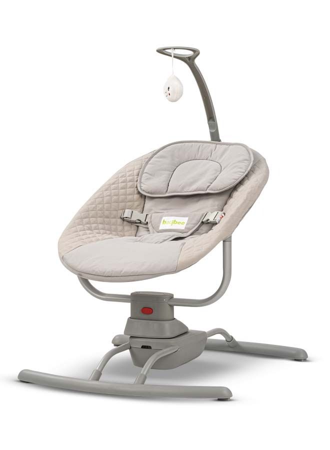 Premium Automatic Electric Baby Swing Chair Cradle With 3 Adjustable Speed - Grey