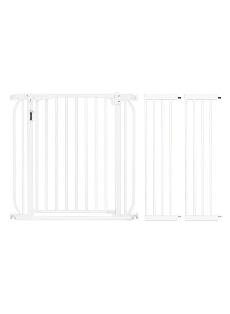 Metal Safety LED Gate 20cm x 2 Extension - White