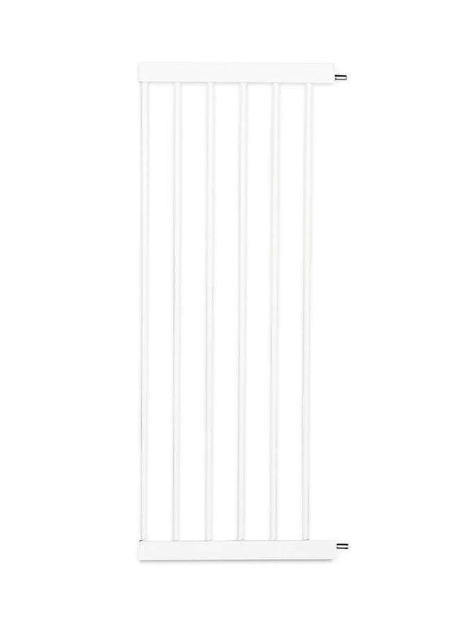 Metal Safety LED Gate 30cm + 45cm Extension - White