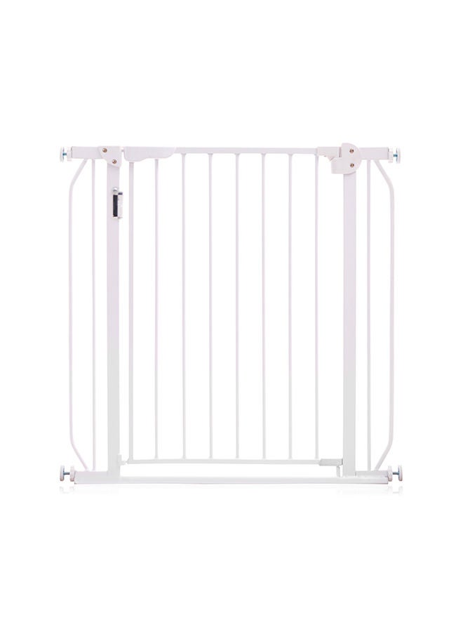 Metal Safety LED Gate 30cm + 45cm Extension - White