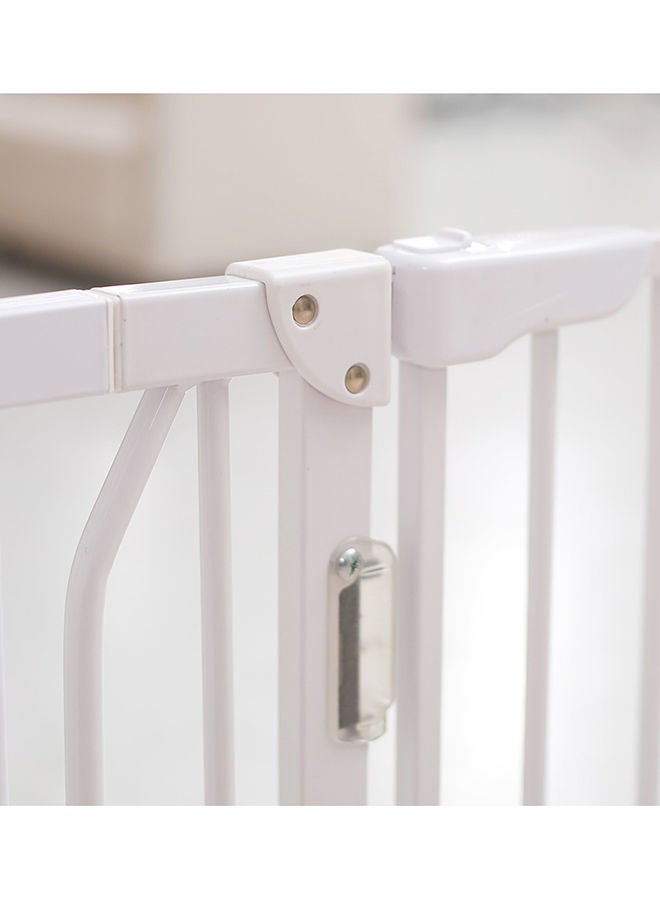 Metal Safety LED Gate 30cm + 45cm Extension - White