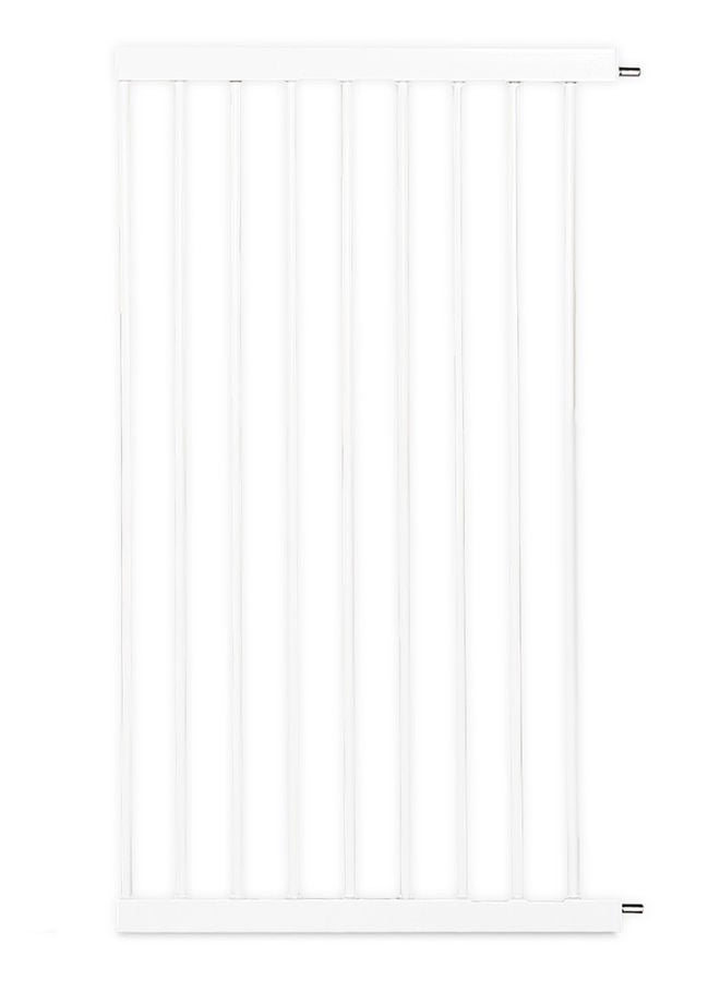 Metal Safety LED Gate 30cm + 45cm Extension - White