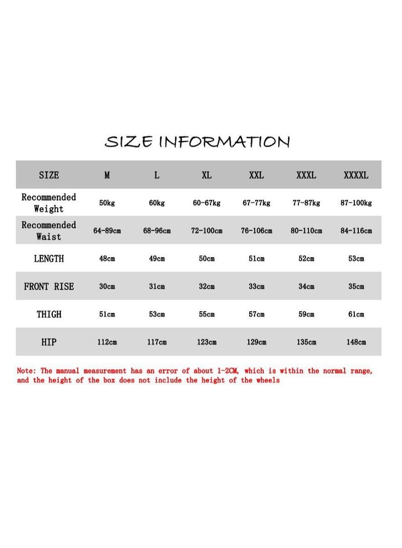 6-Piece Men Swim Beach Shorts Quick Dry Swimming Trunks Drawstring Surfing Board Shorts Loose Boxers Short Pants