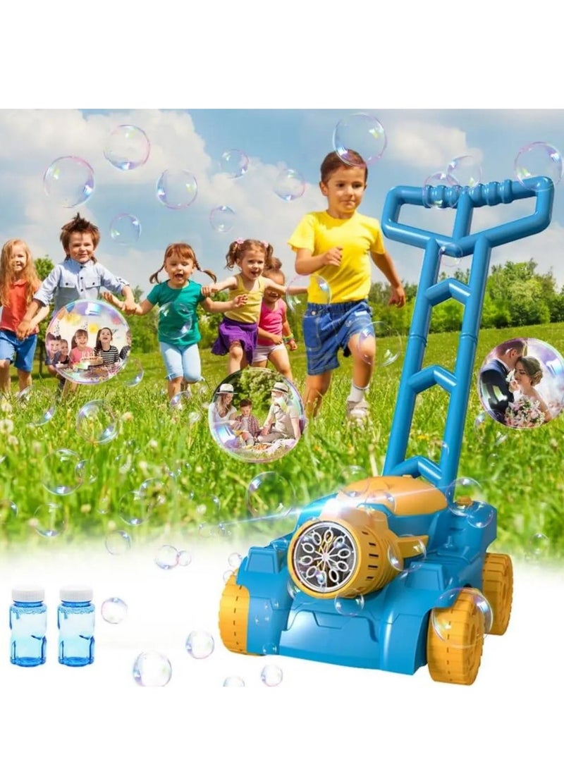 COOLBABY Automatic Bubble Machine Tank Bubble Gun for Kids Electronic Bubble Machine With Light Outdoor Game Push Walker Toys