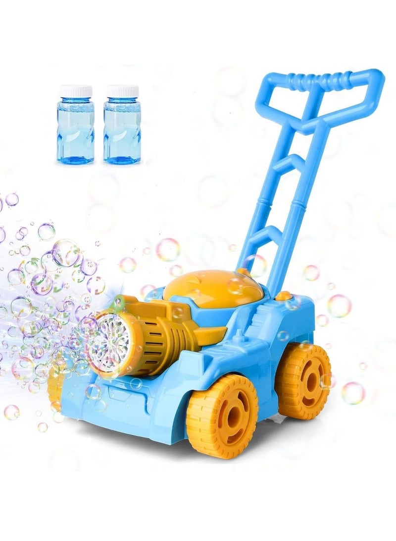COOLBABY Automatic Bubble Machine Tank Bubble Gun for Kids Electronic Bubble Machine With Light Outdoor Game Push Walker Toys