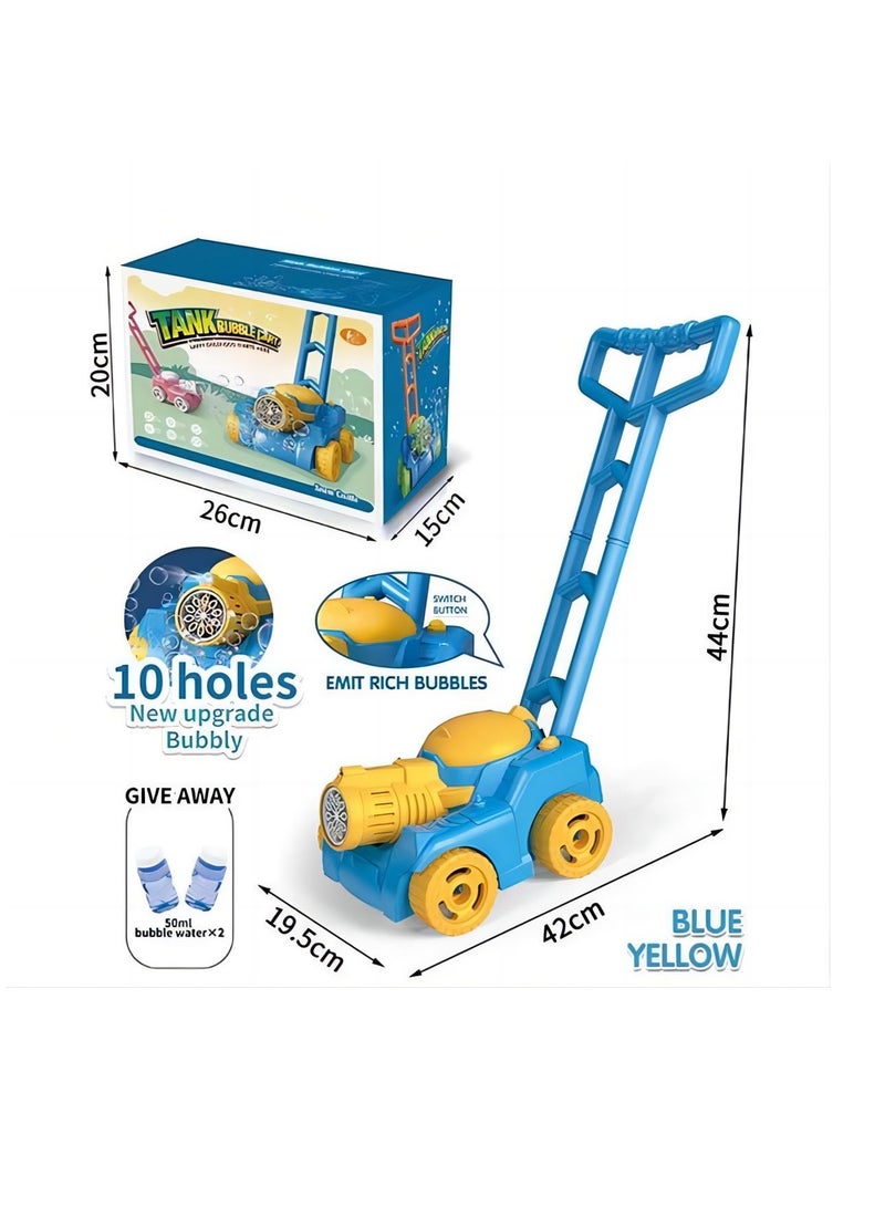 COOLBABY Automatic Bubble Machine Tank Bubble Gun for Kids Electronic Bubble Machine With Light Outdoor Game Push Walker Toys