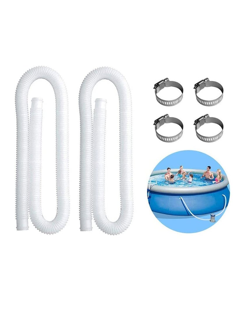 Swimming Pool Replacement Hose Kit, Pool Filter Replacement Hose for Above Ground Pools, Compatible with filter Pump 300 GPH, 330 GPH, 530 GPH, and 1000 GPH