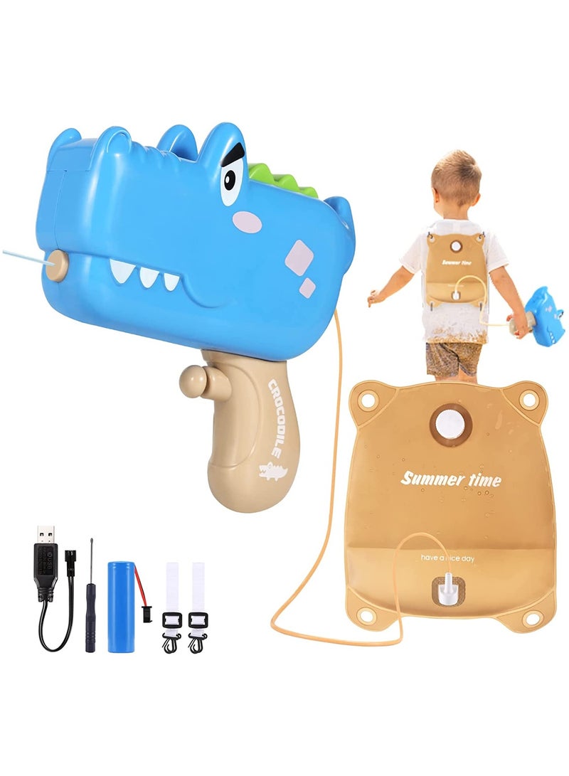 SYOSI Backpack Crocodile Water Guns, for Kids Ages 4-8, Automatic Squirt Guns for Boys Girls, 1300CC High Capacity, Up to 20 FT Range Strongest Water Blaster