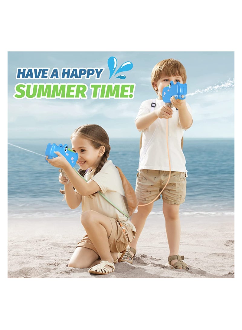 SYOSI Backpack Crocodile Water Guns, for Kids Ages 4-8, Automatic Squirt Guns for Boys Girls, 1300CC High Capacity, Up to 20 FT Range Strongest Water Blaster