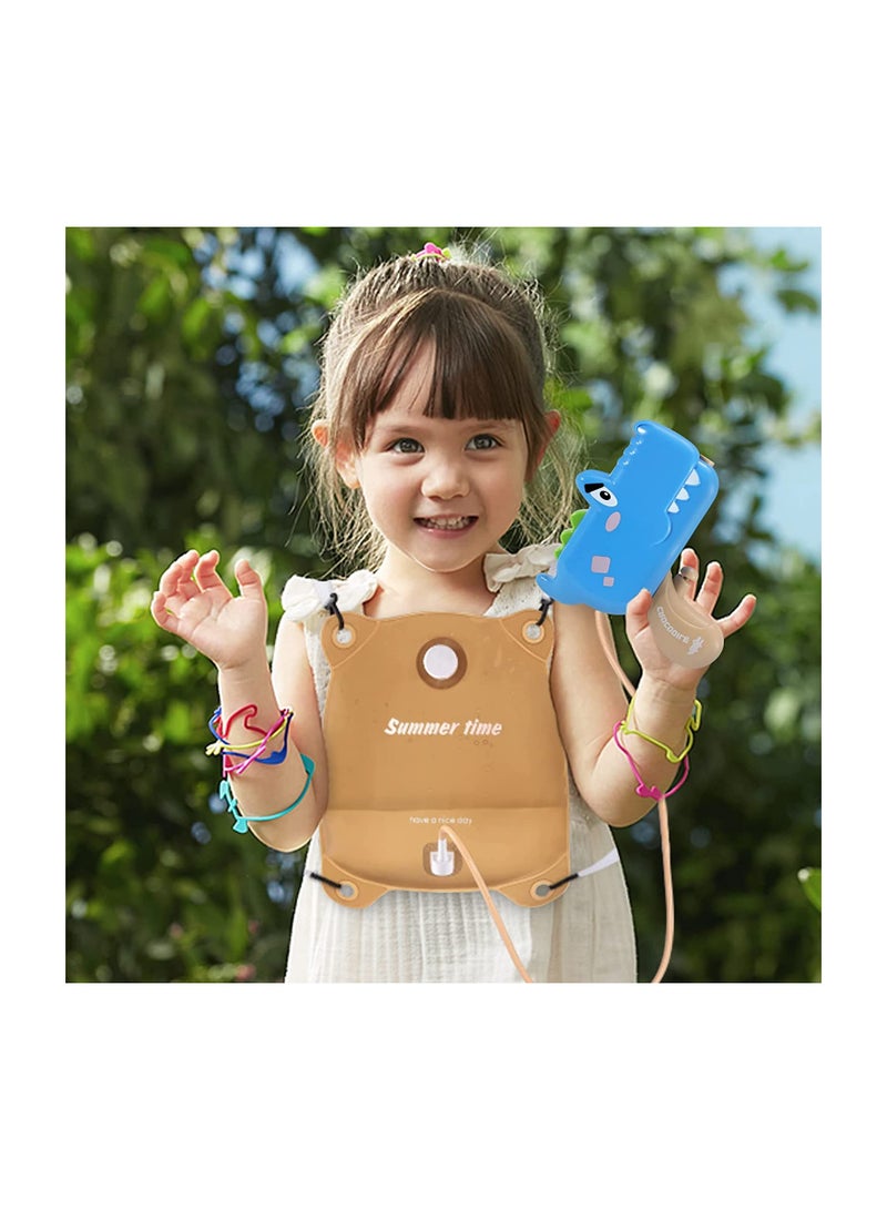 SYOSI Backpack Crocodile Water Guns, for Kids Ages 4-8, Automatic Squirt Guns for Boys Girls, 1300CC High Capacity, Up to 20 FT Range Strongest Water Blaster