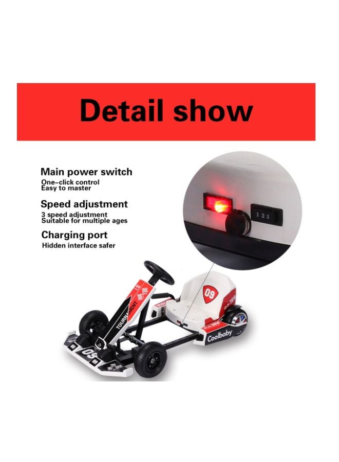 4-Wheel Electric Ride-On Car Multicolour 105x34x80cm