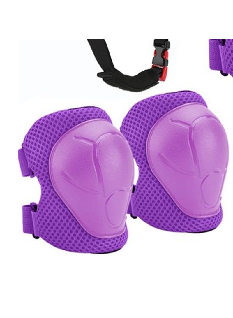 Seven-piece set of children's protective gear sports protective gear knee pads elbow pads helmet protective gear