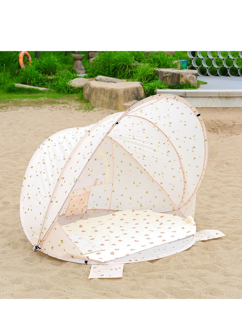 Children's outdoor picnic camping foldable sunscreen beach tent single-layer no-build game toss tent