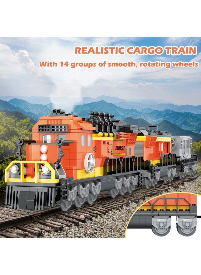 City Cargo Train Building Set Bnsf Freight Trains Model Steam Locomotive Train Building Blocks Toys Gift Trains For Boys&Girls Kids Aged 814 635 Pieces