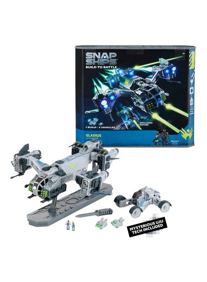 Snap Ships Gladius Ac75 Drop Ship Construction Toy For Custom Building And Battle Play Ages 8+