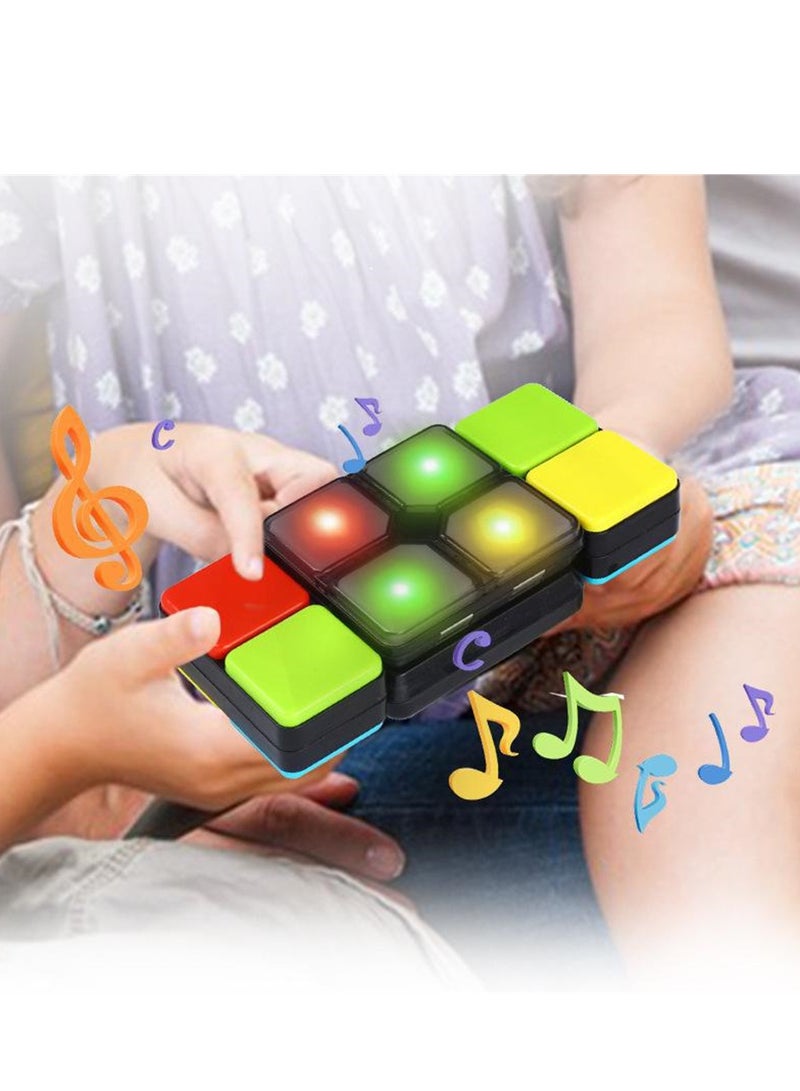 Electric Variety Rubik's Cube Game Console Parent-Child Interactive Breakthrough Decompression Toy Lighting and Sounding Electric Rubik's Cube